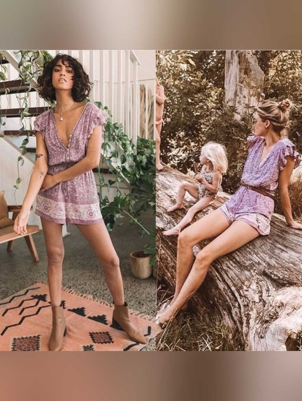 Spell & The Collective Dahlia Floral Playsuit Romper S